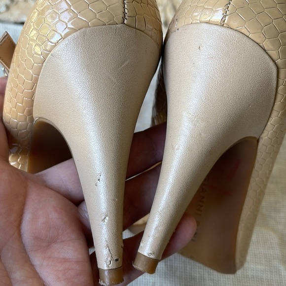 Mary Jane Nude Patent Leather Heels Size 6 1/2 M - Picture 9 of 12